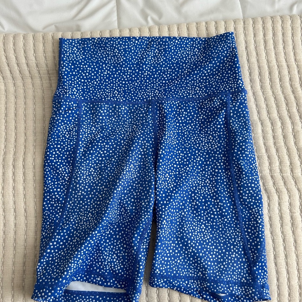 polka dot biker shorts